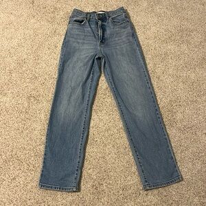 High-rise jeans; size 3